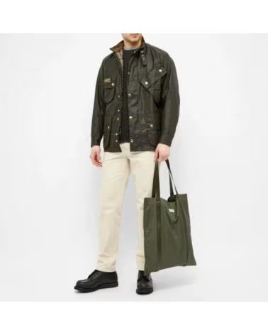 GIACCA CERATA BARBOUR INTERNATIONAL ORIGINAL SAGE GREEN