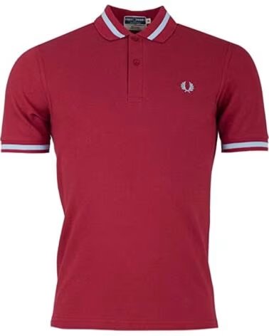 FRED PERRY POLO REISSUES ORIGINAL SINGLE TIPPED OXBLOOD BURGUNDY