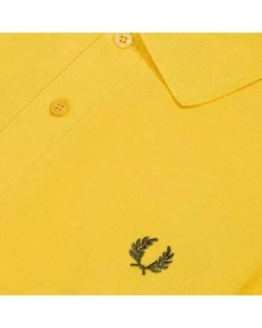 FRED PERRY REISSUES ORIGINAL PLAIN POLO MAIZE DARK CHOCOLATE YELLOW