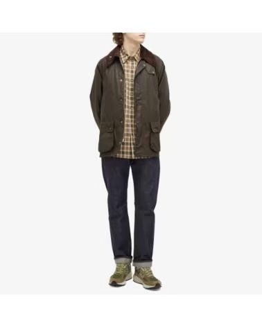 GIACCA BARBOUR CLASSIC BEDALE CERATA OLIVA OLIVE