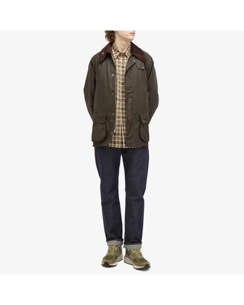 GIACCA BARBOUR CLASSIC BEDALE CERATA OLIVA OLIVE
