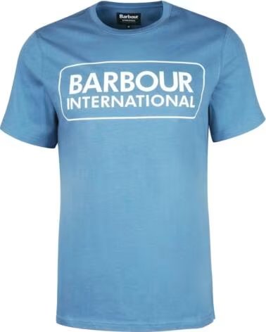 CAMISETA BARBOUR INTERNATIONAL ESSENTIAL LARGE LOGO BLUE HORIZON LIGHT