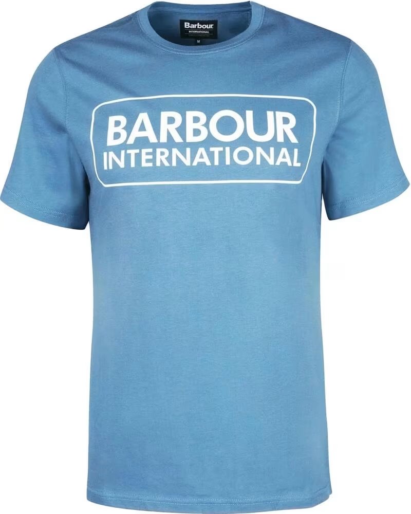 CAMISETA BARBOUR INTERNATIONAL ESSENTIAL LARGE LOGO BLUE HORIZON LIGHT
