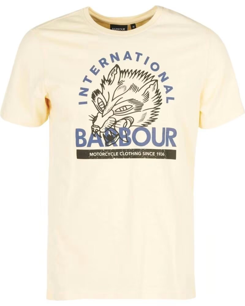 BARBOUR INTERNATIONAL THRIFT GRAPHIC-PRINT T-SHIRT GELB YELLOW