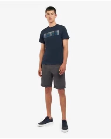 T-SHIRT BARBOUR THURSO KIELDER AZUL MARINHO NAVY