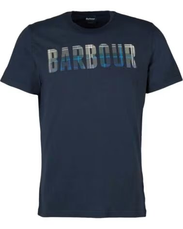 T-SHIRT BARBOUR THURSO KIELDER AZUL MARINHO NAVY