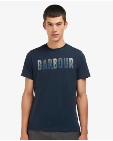 T-SHIRT BARBOUR THURSO KIELDER AZUL MARINHO NAVY