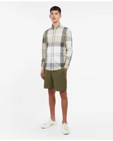 CHEMISE À MANCHES LONGUES BARBOUR HARRIS TAILORED AMBLE SAND TARTAN BEIGE