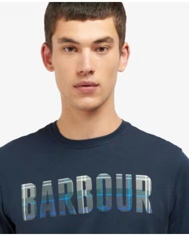 T-SHIRT BARBOUR THURSO KIELDER AZUL MARINHO NAVY