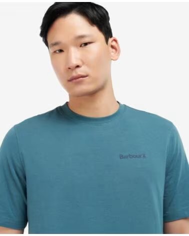 T-SHIRT BARBOUR COORDINATES LOGO LAKE REP BLUE
