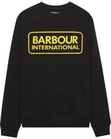 BARBOUR INTERNATIONAL LARGE LOGO SWEATSHIRT BLACK