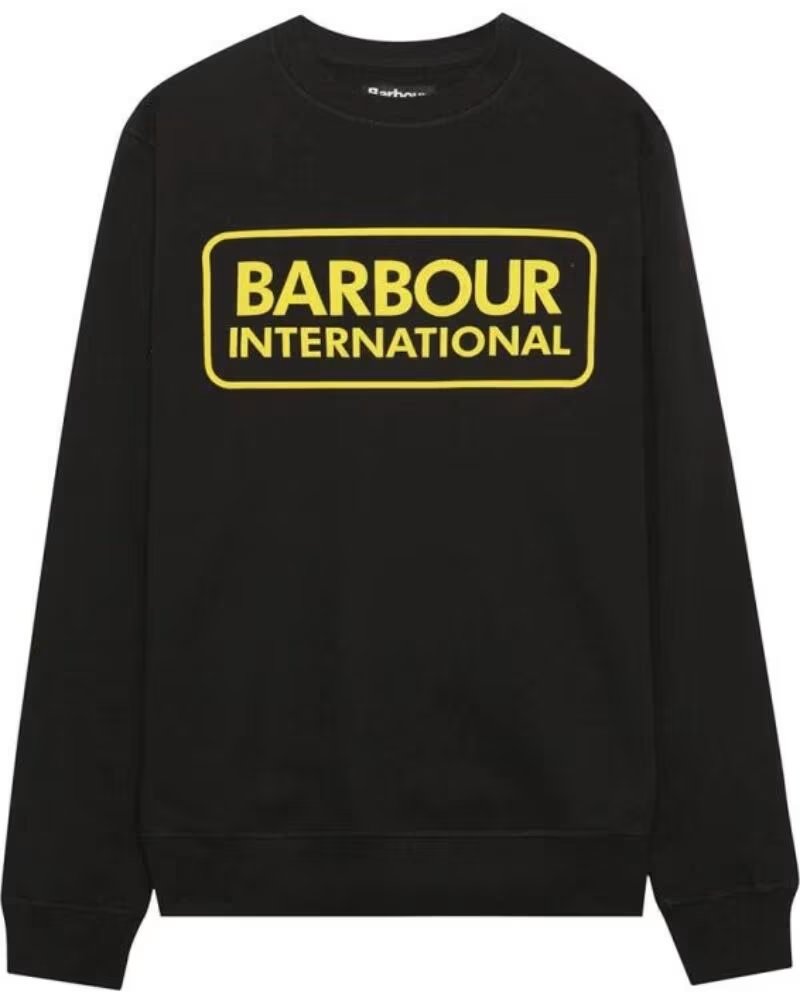 BARBOUR INTERNATIONAL LARGE LOGO SWEATSHIRT BLACK