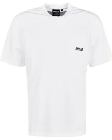 BARBOUR INTERNATIONAL RADOK T-SHIRT COM BOLSO BRANCO WHITE