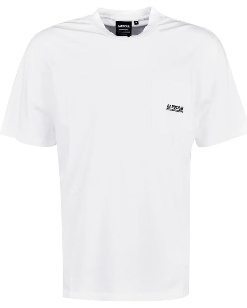 BARBOUR INTERNATIONAL RADOK T-SHIRT COM BOLSO BRANCO WHITE