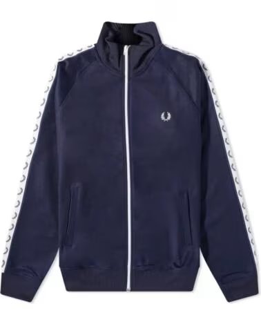FRED PERRY VESTE DE SURVÊTEMENT À GALONS 4620 CARBON BLUE NAVY
