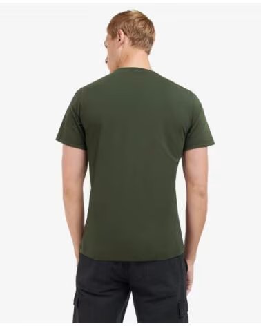 T-SHIRT BARBOUR INTERNATIONAL RADOK AVEC POCHE DARK GREEN