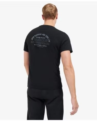 T-SHIRT BARBOUR INTERNATIONAL ARCH BLACK