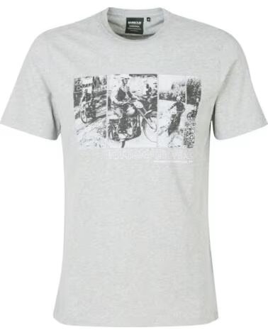 BARBOUR INTERNATIONAL ARTER T-SHIRT IMPRIMÉ GRAPHIQUE GREY