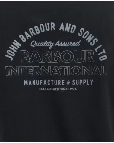 T-SHIRT BARBOUR INTERNATIONAL ARCH BLACK