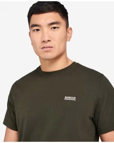 BARBOUR INTERNATIONAL ARCH T-SHIRT FOREST GREEN DARK