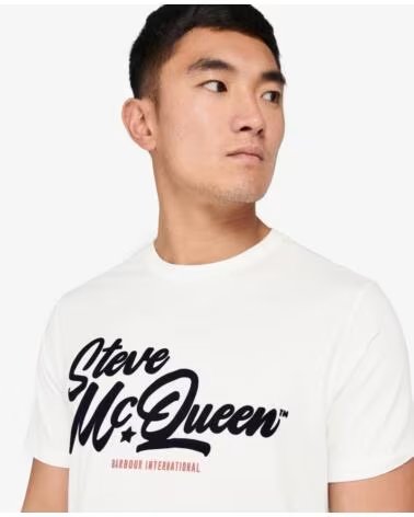 BARBOUR INTERNATIONAL MURREY GRAPHIC T-SHIRT WHISPER WHITE