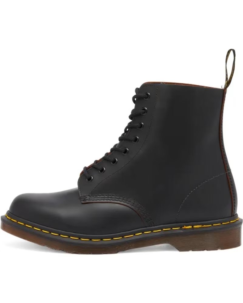 DR MARTENS BOTTES 1460 MADE IN ENGLAND CUIR NOIR BLACK