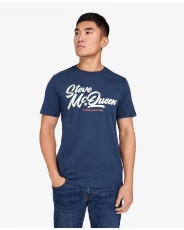 BARBOUR INTERNATIONAL MURREY GRAPHIC T-SHIRT INSIGNIA BLUE REP