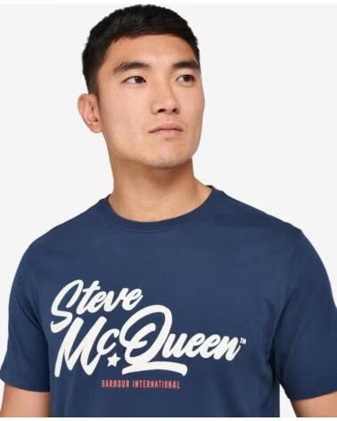 BARBOUR INTERNATIONAL MURREY GRAPHIC T-SHIRT INSIGNIA BLUE REP