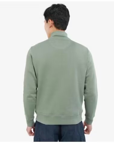 BARBOUR PULLOVER ROTHLEY HALF ZIP AGAVE GREEN LIGHT