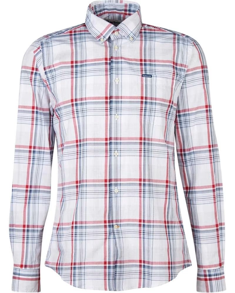 BARBOUR CHEMISE SUNHILL TAILORED RED MULTITONO CARREAUX MULTICOLOR