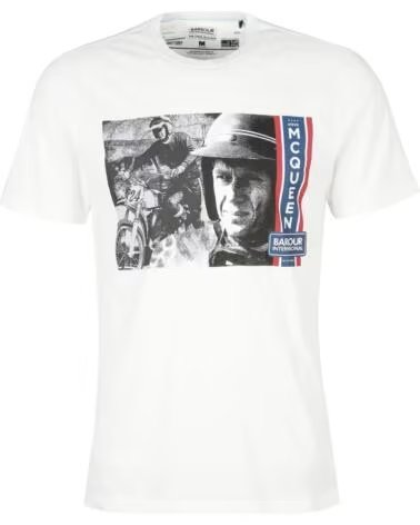 BARBOUR INTERNATIONAL HARRIS GRAPHIC T-SHIRT WHISPER WHITE