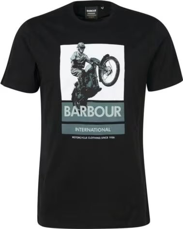 BARBOUR INTERNATIONAL ARCHIE GRAFISCHER T-SHIRT BLACK