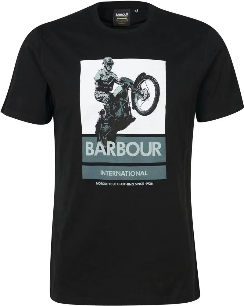 BARBOUR INTERNATIONAL ARCHIE GRAFISCHER T-SHIRT BLACK