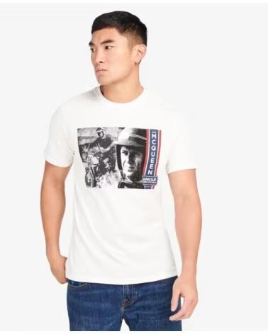 BARBOUR INTERNATIONAL HARRIS GRAPHIC T-SHIRT WHISPER WHITE