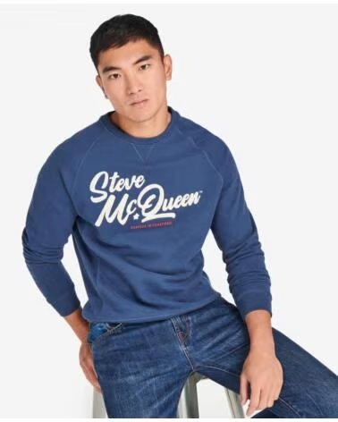 SWEAT-SHIRT BARBOUR INTERNATIONAL HOLTS GRAPHIC INSIGNIA BLUE NAVY