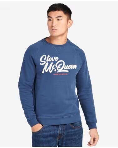 SWEAT-SHIRT BARBOUR INTERNATIONAL HOLTS GRAPHIC INSIGNIA BLUE NAVY