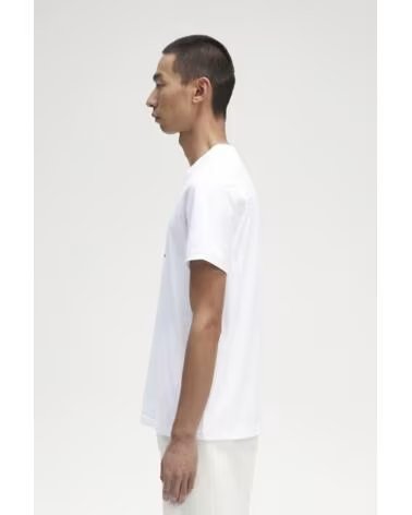 T-SHIRT FRED PERRY LAUREL WREATH GRAPHIC WHITE