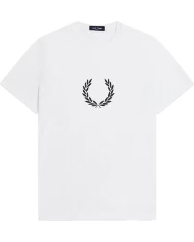 T-SHIRT FRED PERRY LAUREL WREATH GRAPHIC WHITE