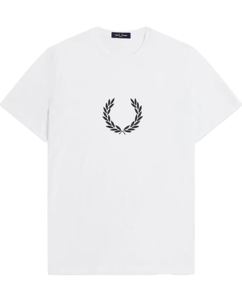 T-SHIRT FRED PERRY LAUREL WREATH GRAPHIC WHITE