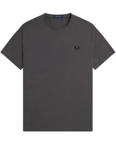 T-SHIRT FRED PERRY AVEC GRAPHIQUE AU DOS GRIS GUNMETAL GREY