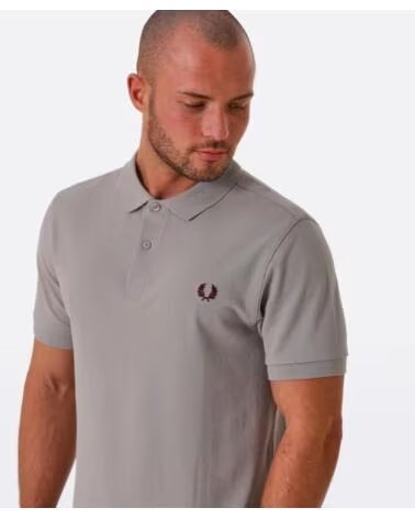 POLO DE MANGA CORTA AJUSTADO DE PIQUÉ PARA HOMBRE GREY
