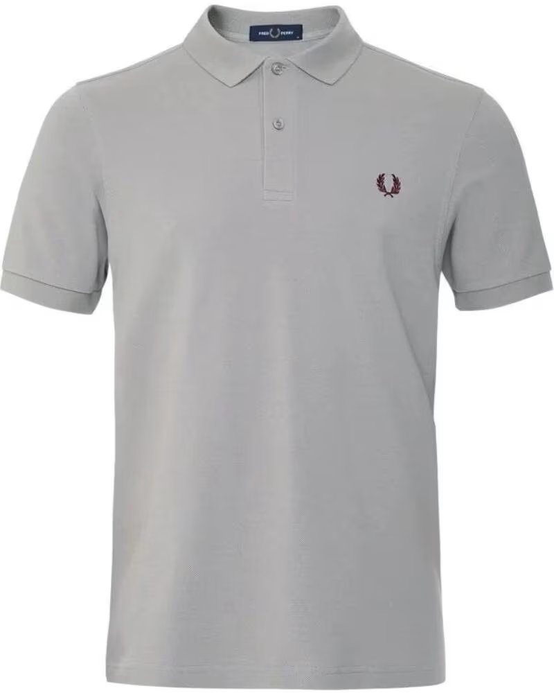POLO DE MANGA CORTA AJUSTADO DE PIQUÉ PARA HOMBRE GREY