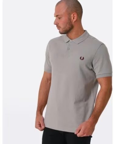 POLO DE MANGA CORTA AJUSTADO DE PIQUÉ PARA HOMBRE GREY