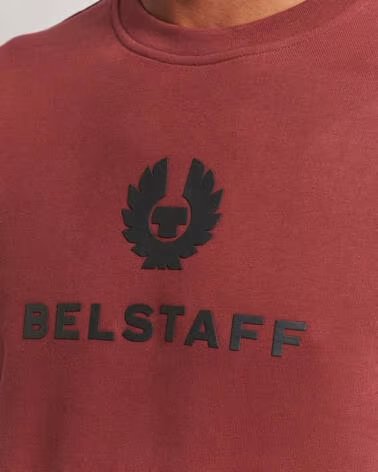 SWEAT-SHIRT BELSTAFF SIGNATURE CREWNECK LAVA RED