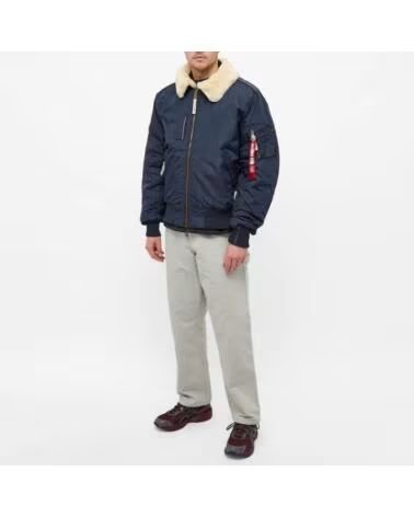 ALPHA INDUSTRIES BLUSÃO BOMBER INJECTOR III AZUL REP BLUE