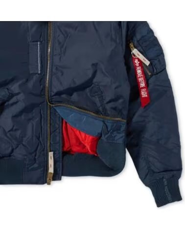 ALPHA INDUSTRIES BLUSÃO BOMBER INJECTOR III AZUL REP BLUE
