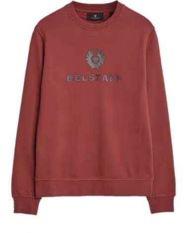 SWEAT-SHIRT BELSTAFF SIGNATURE CREWNECK LAVA RED