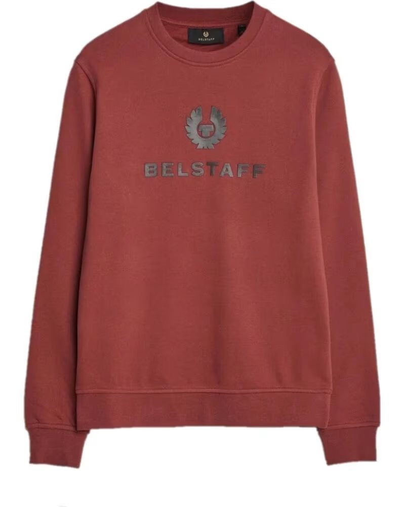 SWEAT-SHIRT BELSTAFF SIGNATURE CREWNECK LAVA RED
