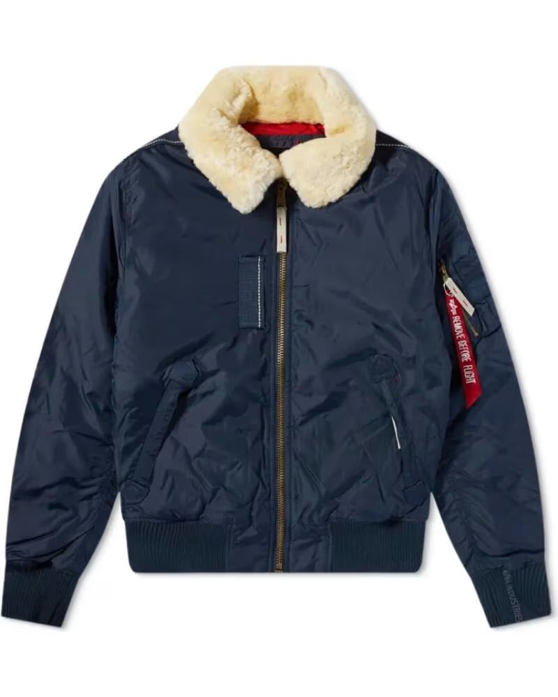 ALPHA INDUSTRIES BLUSÃO BOMBER INJECTOR III AZUL REP BLUE
