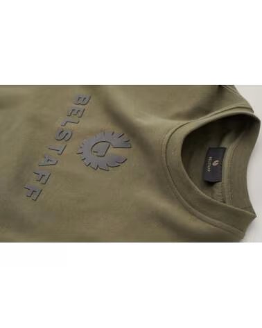 SWEATSHIRT BELSTAFF SIGNATURE CREWNECK TRUE OLIVE